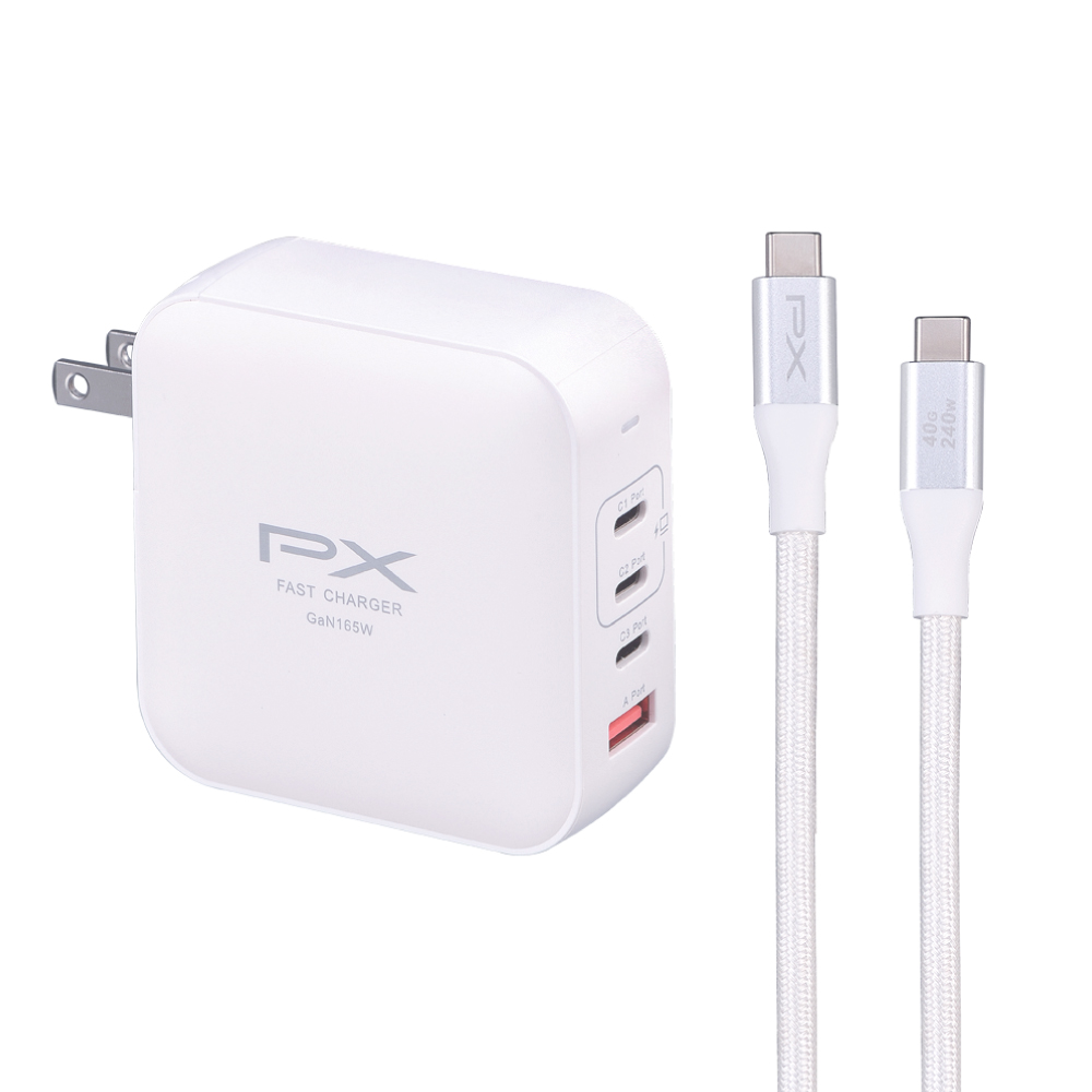 165W 氮化鎵快充充電器 3C1A GaN氮化鎵 PD3.0 QC 3.0 多協議支援 iPhone17首選 白色/黑色 (UCP-165CB、UCP-165CW) 商品介紹 16
