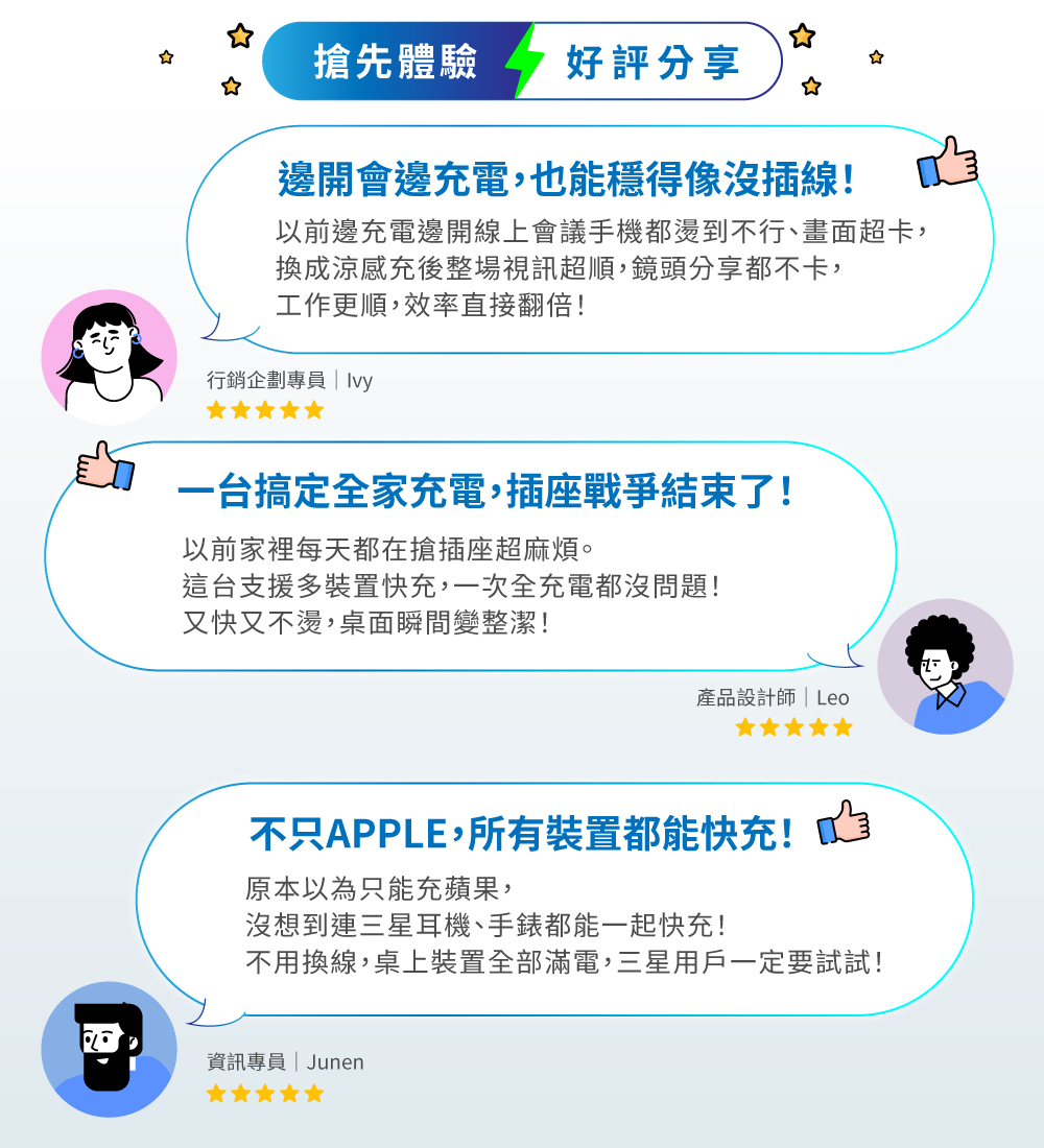 Qi2.2 25W 五合一涼感無線充電座 涼感充 (WP255W PRO/WP255G PRO) 商品介紹 4