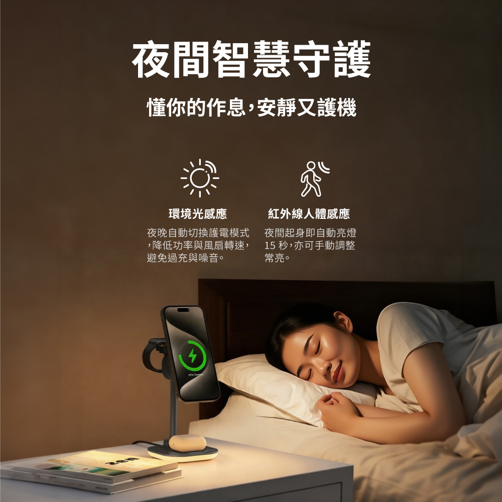 Qi2.2 25W 五合一涼感無線充電座 涼感充 (WP255W PRO/WP255G PRO) 商品介紹 14
